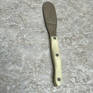 Vintage CUTCO 1768 Spreader Butter Knife Ivorite Butterscotch Handle USA